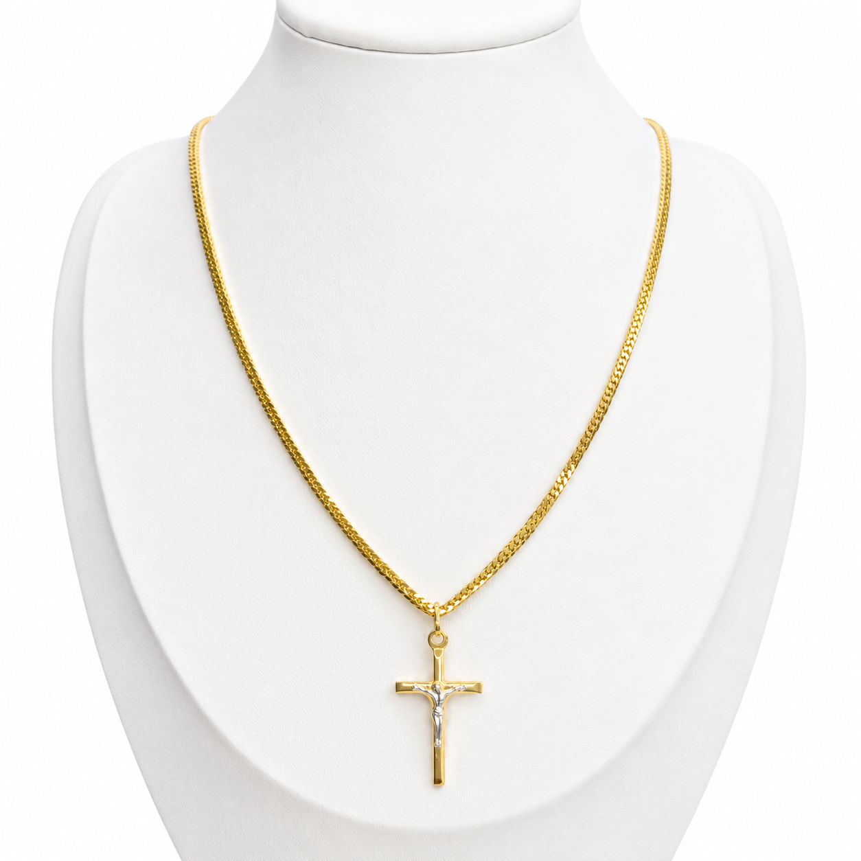 Franco Chain With Pendant / 4.82g/ 45 cm/ 3 mm/ 18K Italian Gold