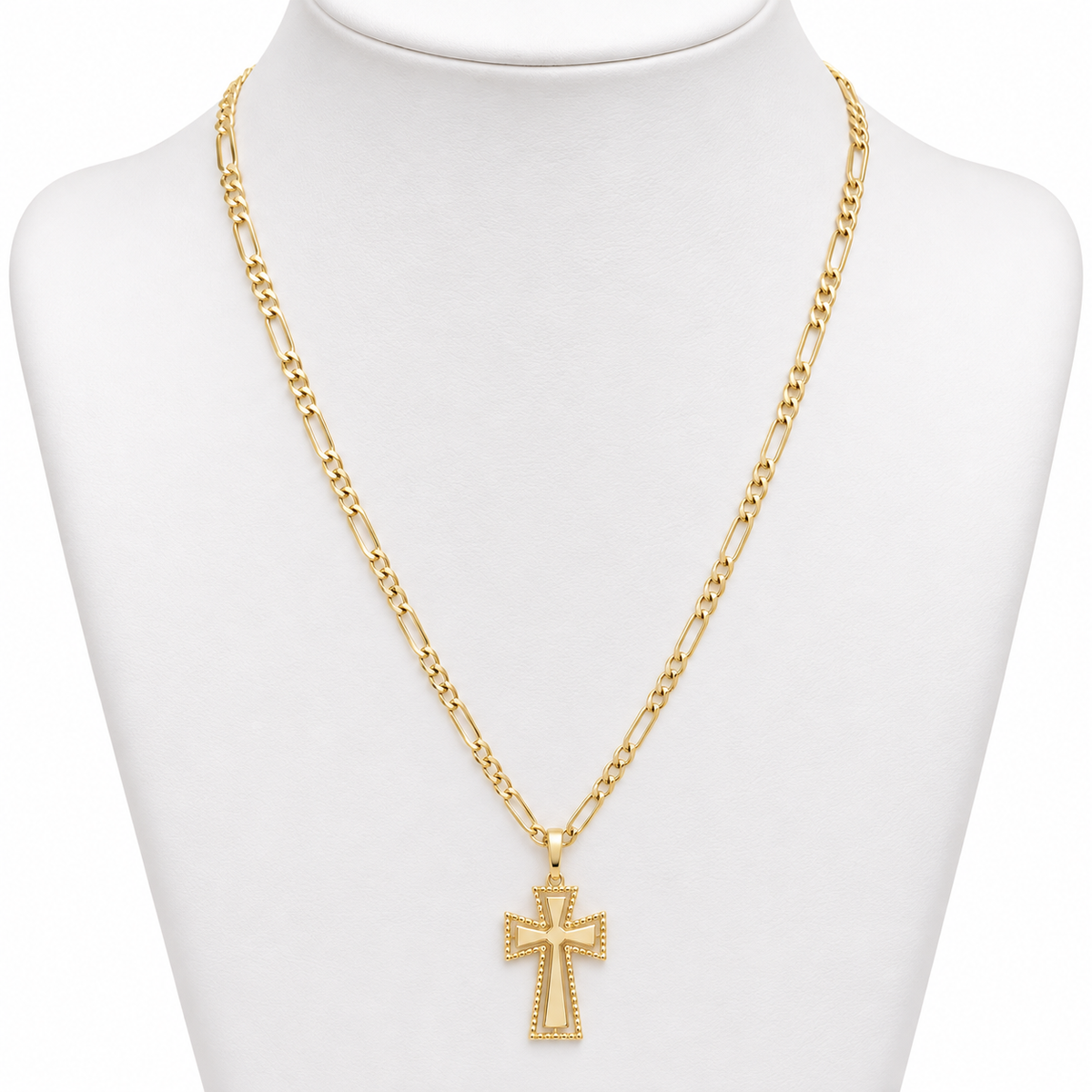 Figaro Chain / 2.53 gr / 50 cm / 2.5 mm / 18K Italian Gold