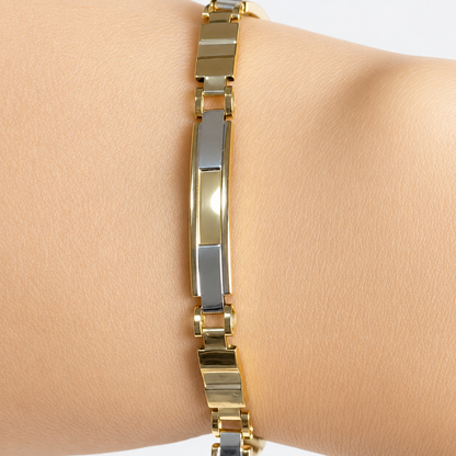 Pulsera Especial / 8.7g/ 20.5cm/ 5mm/ Oro Italiano de 18K