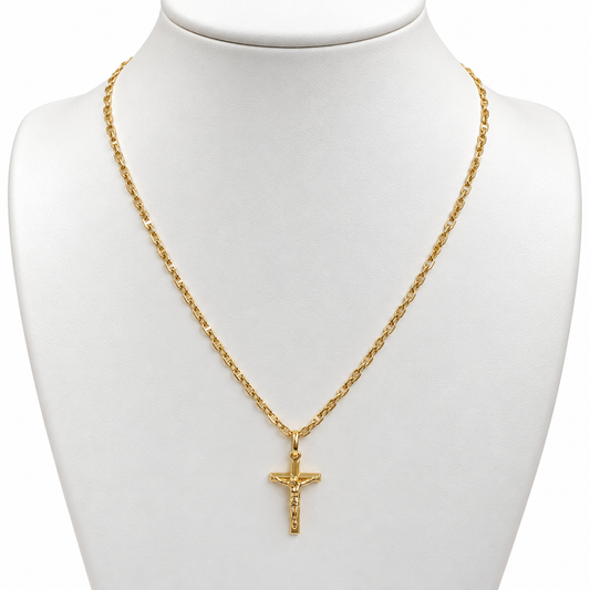 Mini Mariner Chain / 3.24 gr / 45 cm / 1 mm / 18K Italian Gold