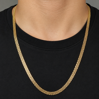 BISMARK CHAIN 7.2g/ 60cm/ 5mm/ 18k ITALIAN GOLD