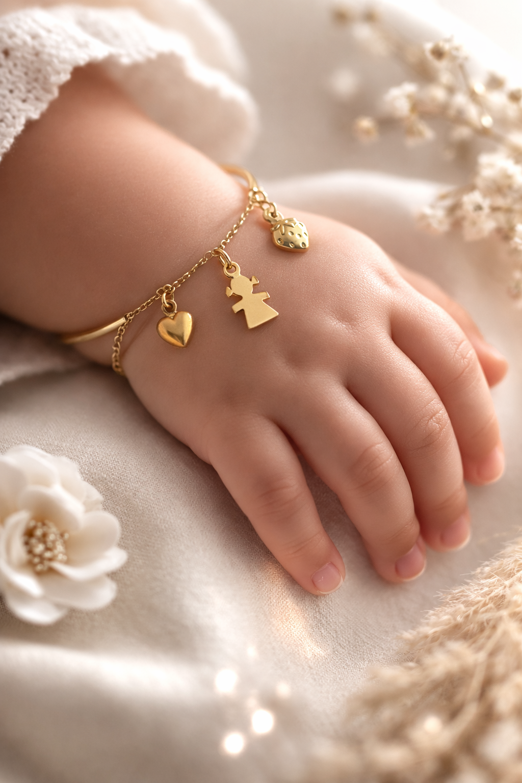 PULSERA PARA BEBÉ CON DIJES
