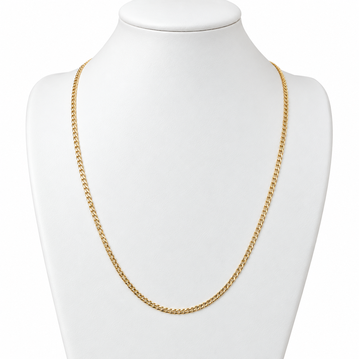 Cadena Cubana 2.9 gr / 60 cm / 2.5 mm / Oro italiano de 18K