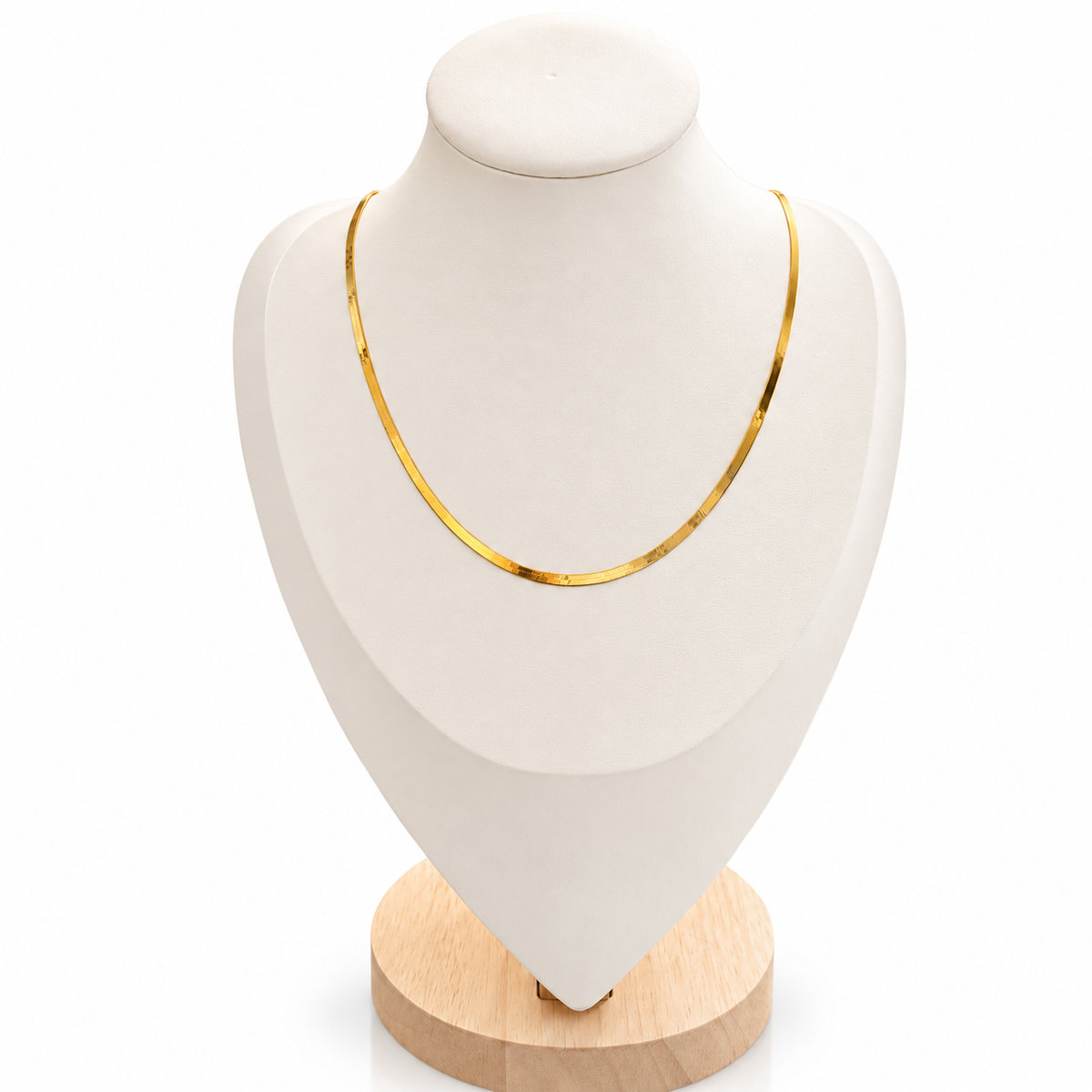 Mirror Chain Necklace / Chain 3.26 gr / 16 in /40 cm / 2mm / 18K Italian Gold