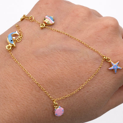 PULSERA AJUSTABLE CON DIJE PARA NIÑA