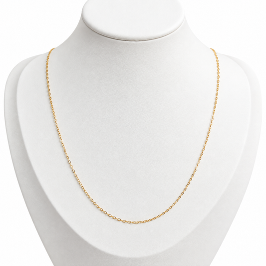 Forzatina Chain / 1.25 gr / 50 cm / 1.3 mm / 18K Italian Gold