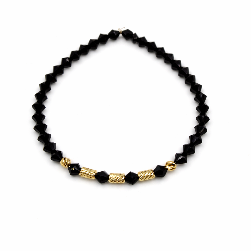 PULSERA ELÁSTICA NEGRA SWAROVSKI