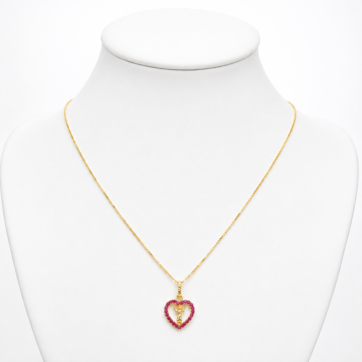Veneciana Chain With Pendant / 2.28/ 45cm/ 1.2mm/ 18K Italian Gold