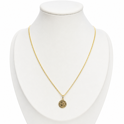 Bismarck Chain With Pendant/ 3.23 g/45cm/ 1mm/ 18K Italian Gold