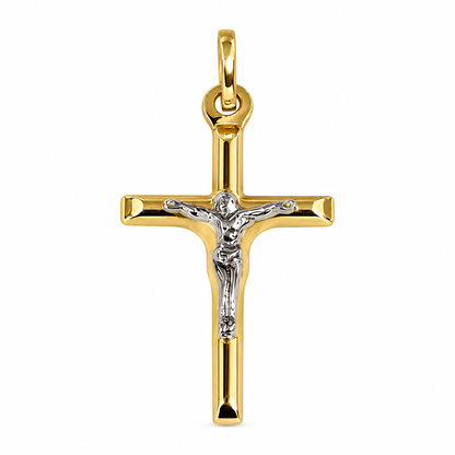 Dije de cruz / 0.99 gr / 3 cm / Oro italiano 18K