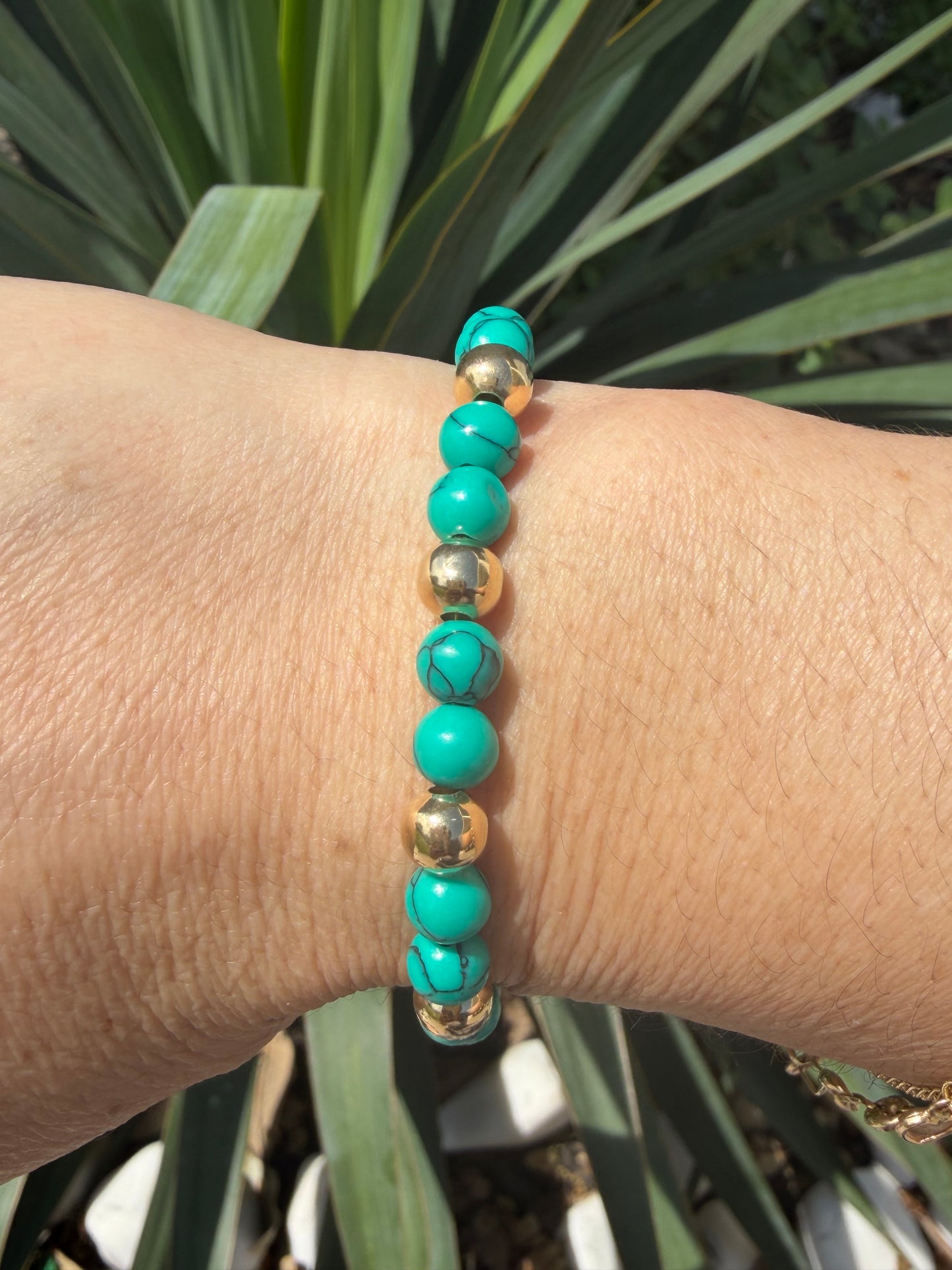 PULSERA ELÁSTICA TURQUESA