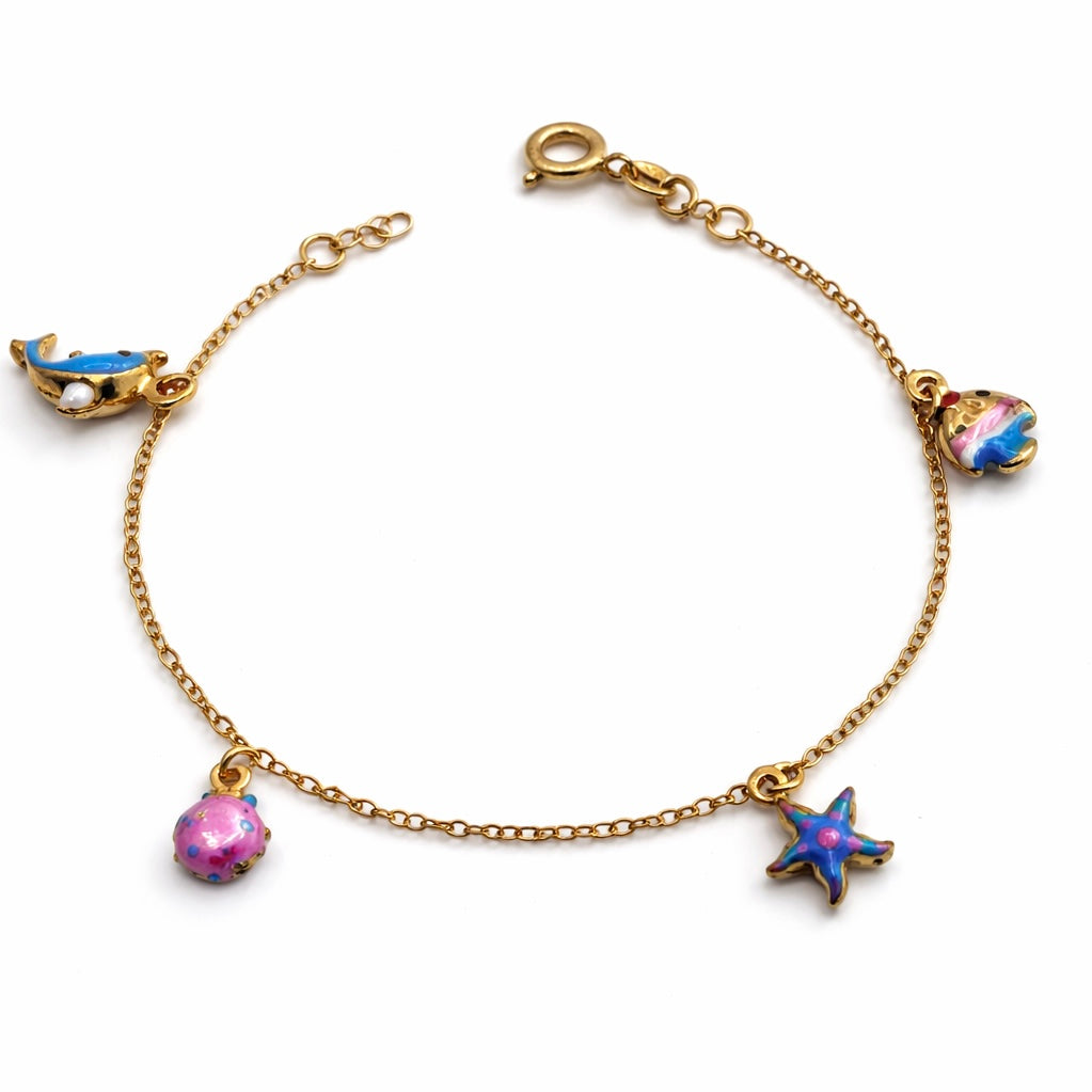 PULSERA AJUSTABLE CON DIJE PARA NIÑA