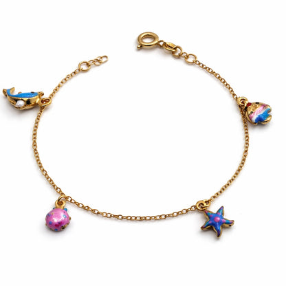 PULSERA AJUSTABLE CON DIJE PARA NIÑA