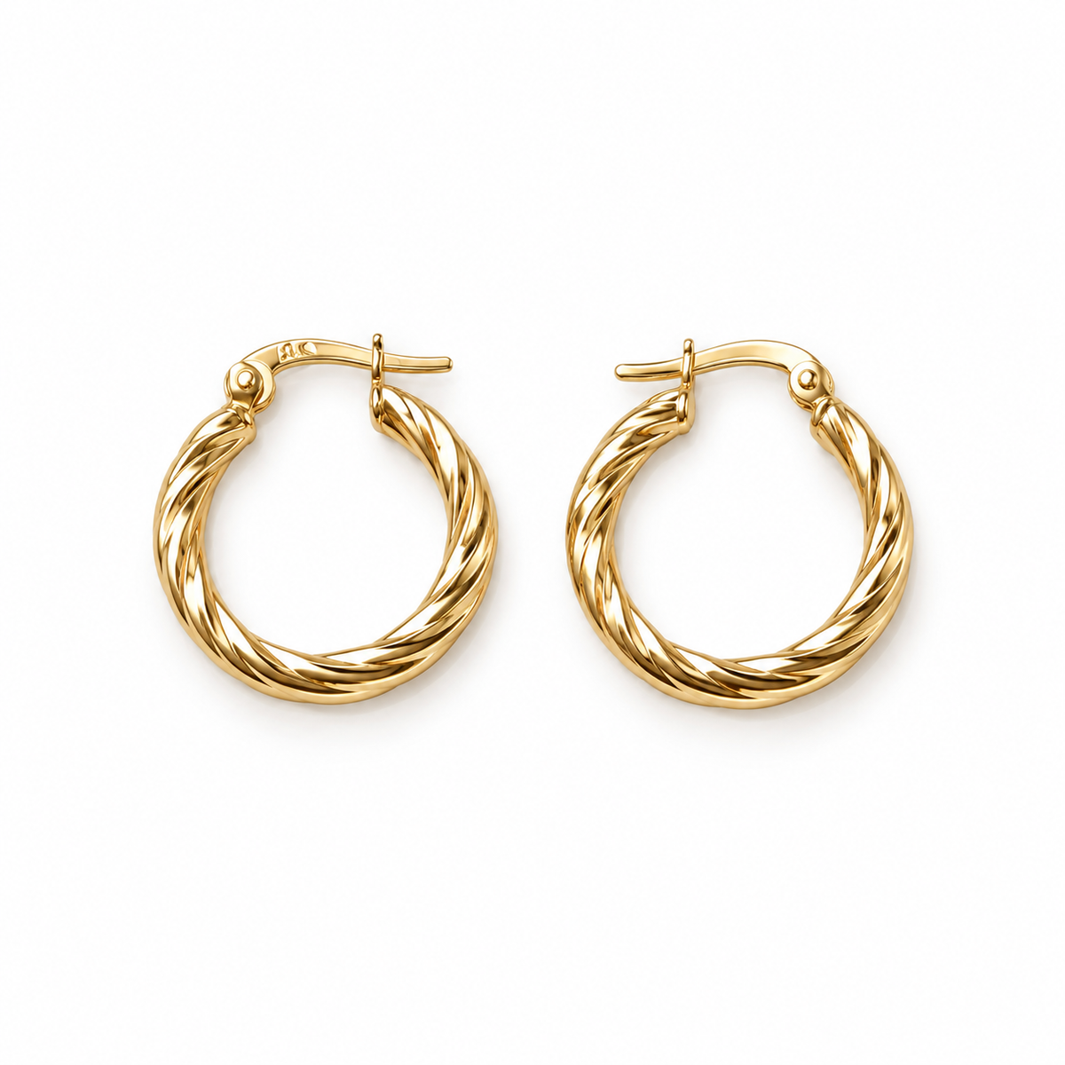 Aretes Jedi / 1.45 gr / 2 cm / Oro italiano 18k