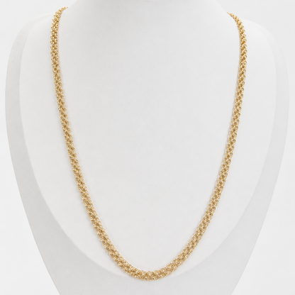 BISMARK CHAIN 9.48g/ 60cm/ 5mm/ 18k ITALIAN GOLD