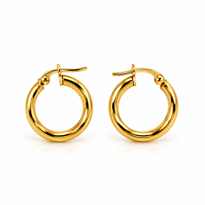 Luisa Earrings / 1.96 gr / 2.4 cm / 18K Italian Gold
