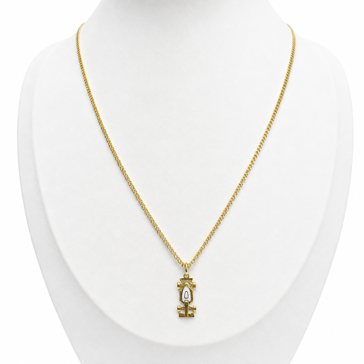 Bismarck Chain With Pendant/ 2.89 g/45cm/ 2mm/ 18K Italian Gold