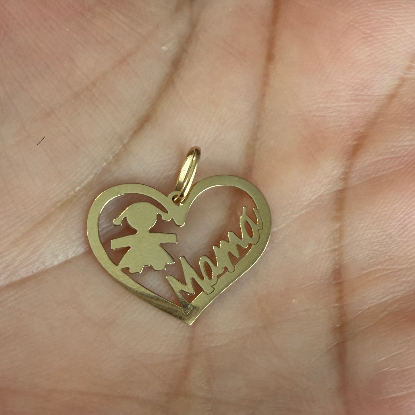 COLGANTE DE CORAZÓN PARA MAMÁ E HIJA