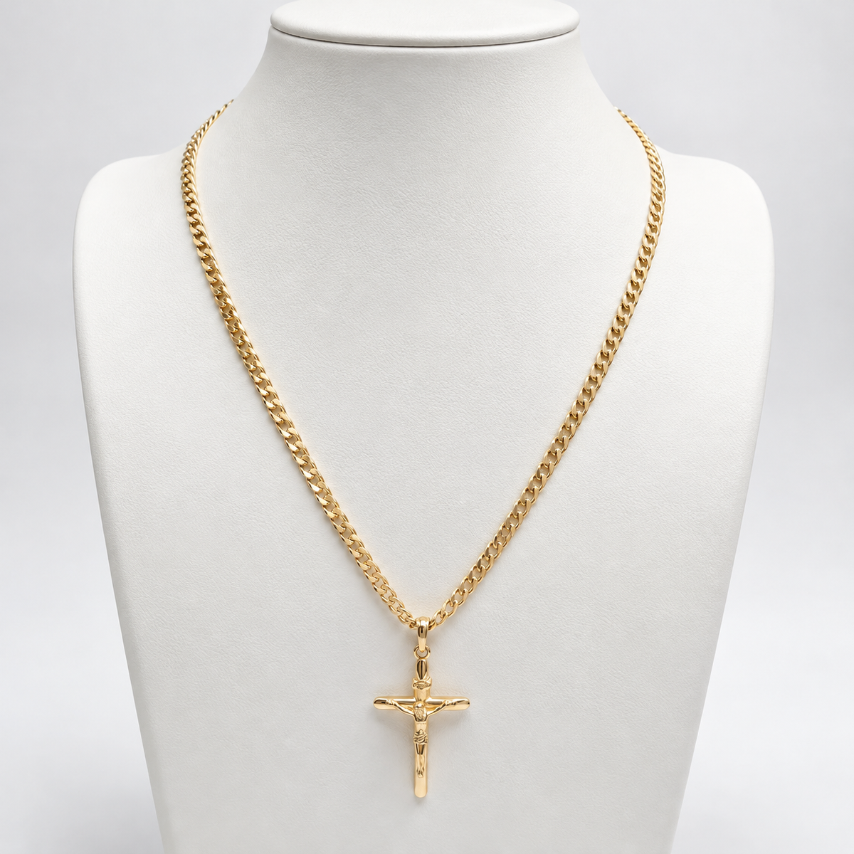 Cubana Link Chain / 5.5gr / 60 cm / 3 mm / 18K Italian Gold