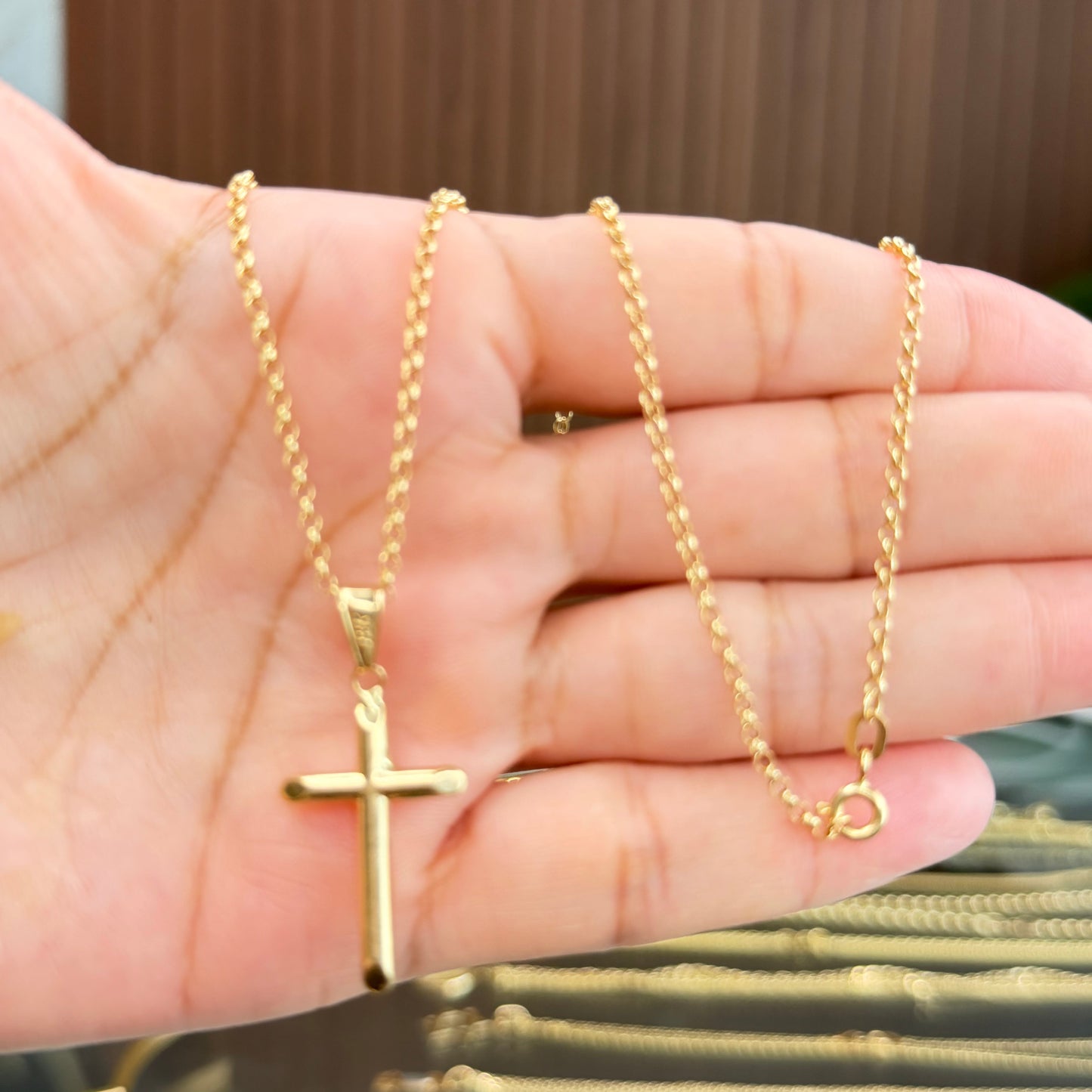 CADENA ROLO CON DIJE / 2.64g/ 45cm/ 2mm/ ORO ITALIANO 18k