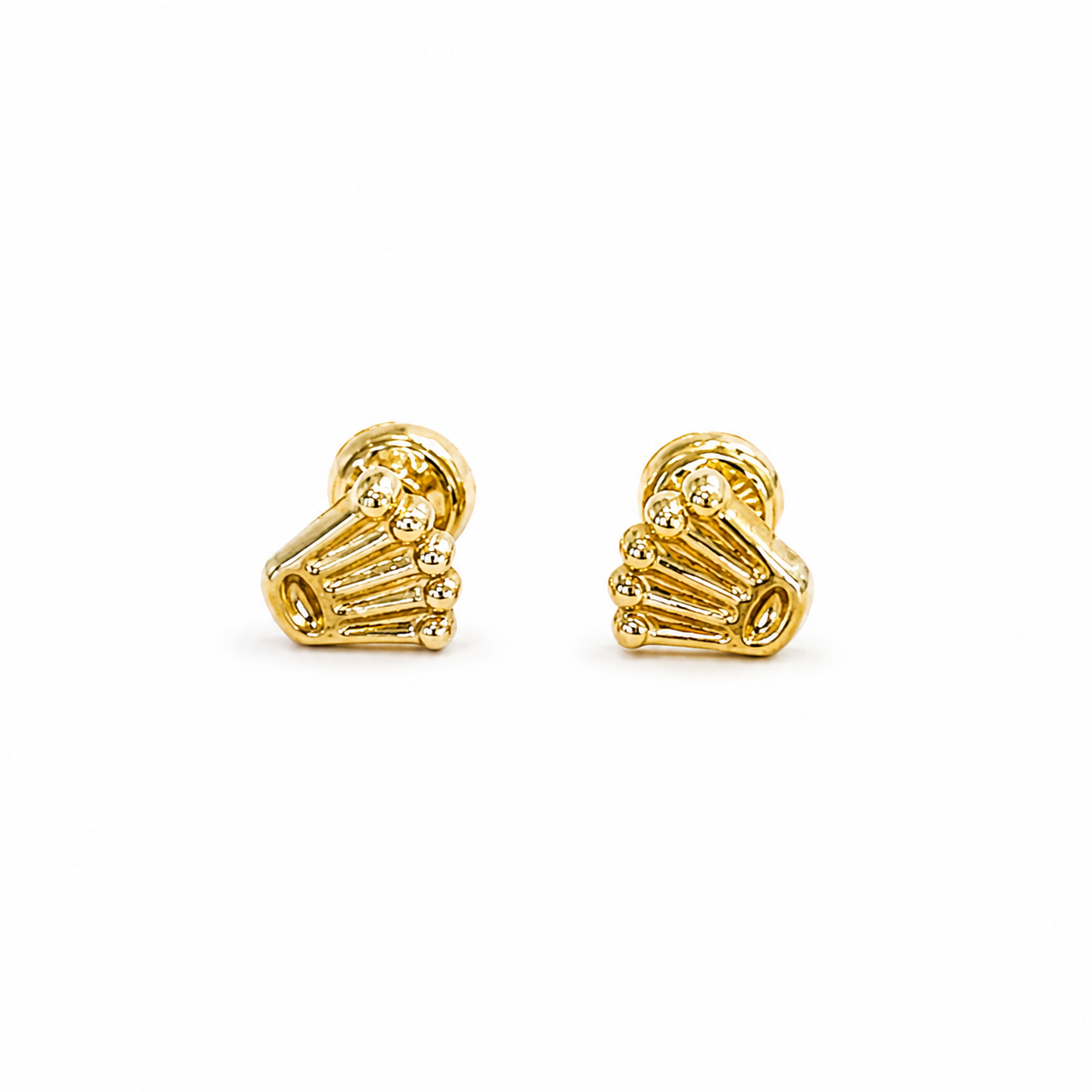 Pendientes de silueta RX / 0,65 g / 6 mm / Oro de 18 quilates
