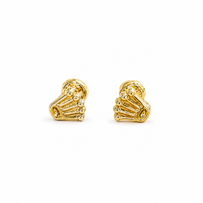 Pendientes de silueta RX / 0,65 g / 6 mm / Oro de 18 quilates