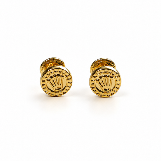 Small Rx Earrings / 0.64 gr / 6 mm / Gold 18K