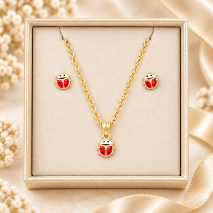 Chain, Pendant & Earrings Set / 1.6 gr / 45 cm / Earrings / 0.6 / 18K Gold