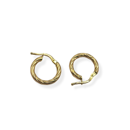 ROPE HOOP EARRINS