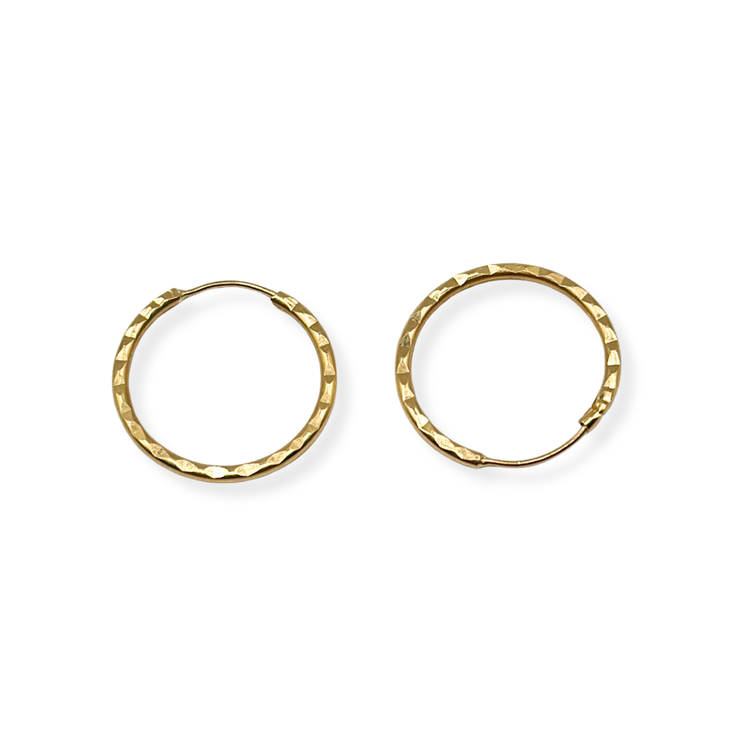 DIAMOND  HOOP EARRINGS SMALL