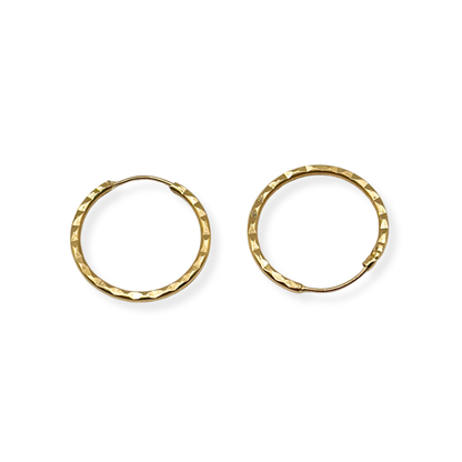 DIAMOND  HOOP EARRINGS SMALL