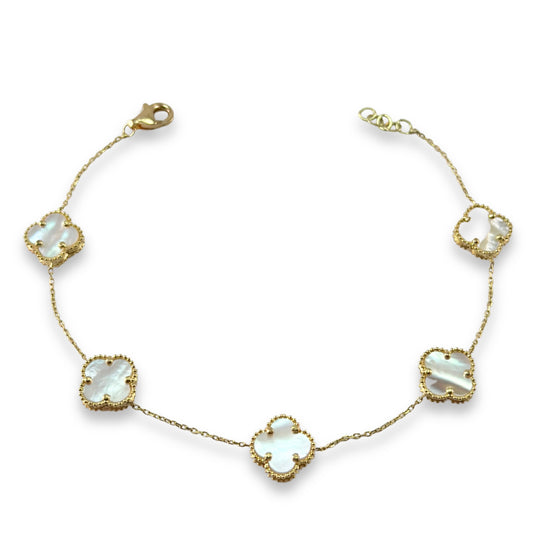 WHITE CLOVER BRACELET