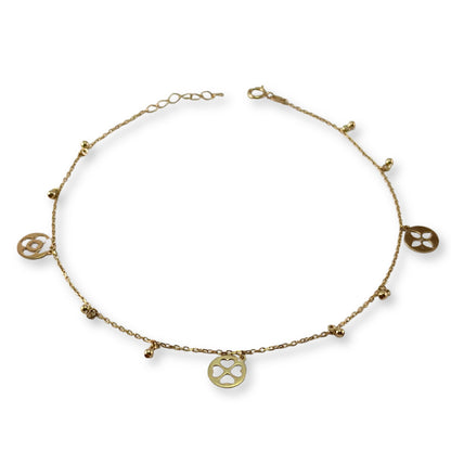 CLASSIC LINK ANKLET WITH CHARM