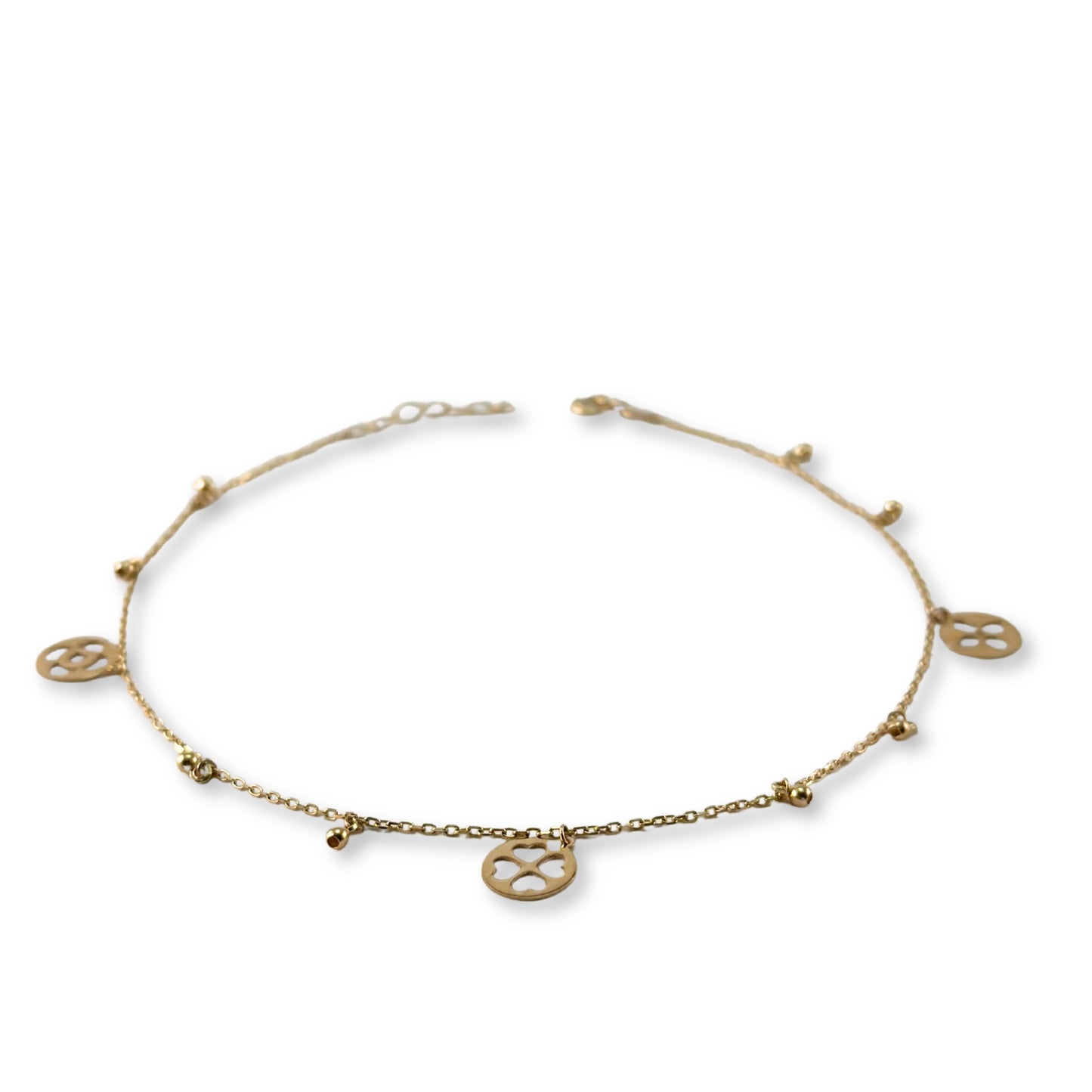 CLASSIC LINK ANKLET WITH CHARM
