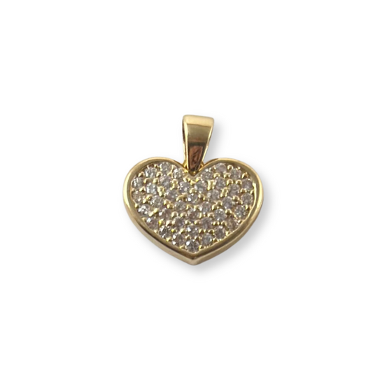 HEART PENDANT WITH CUBIC ZIRCONIA