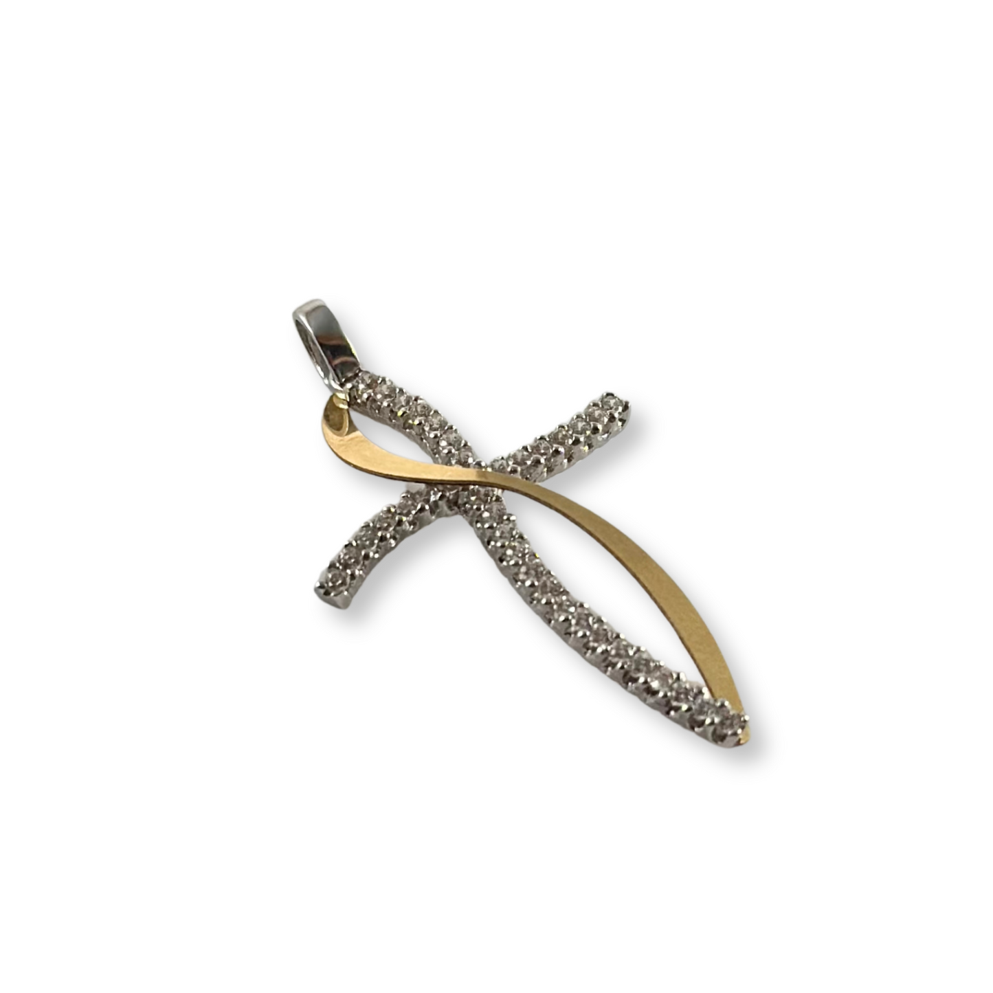 CROSS PENDANT WITH CUBIC ZIRCONIA