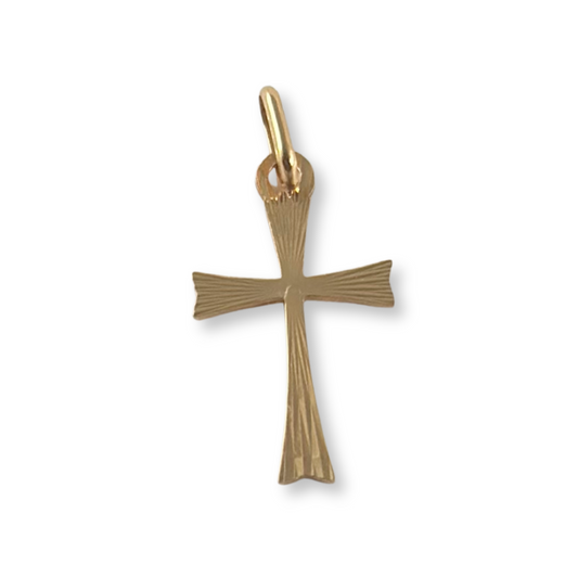 DIAMOND-CUT CROSS PENDANT