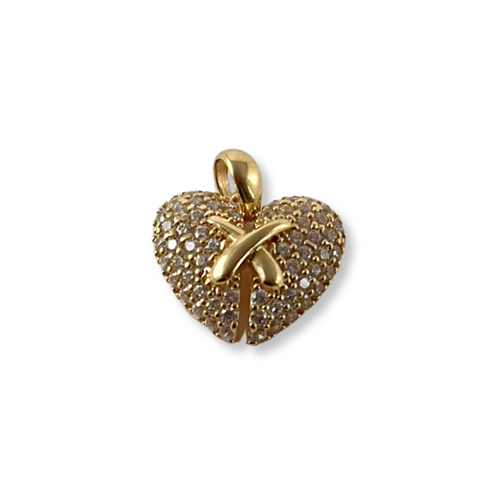 HEART PENDANT WITH STONES