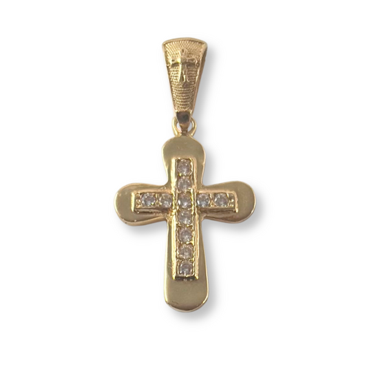 CROSS PENDANT WITH STONE