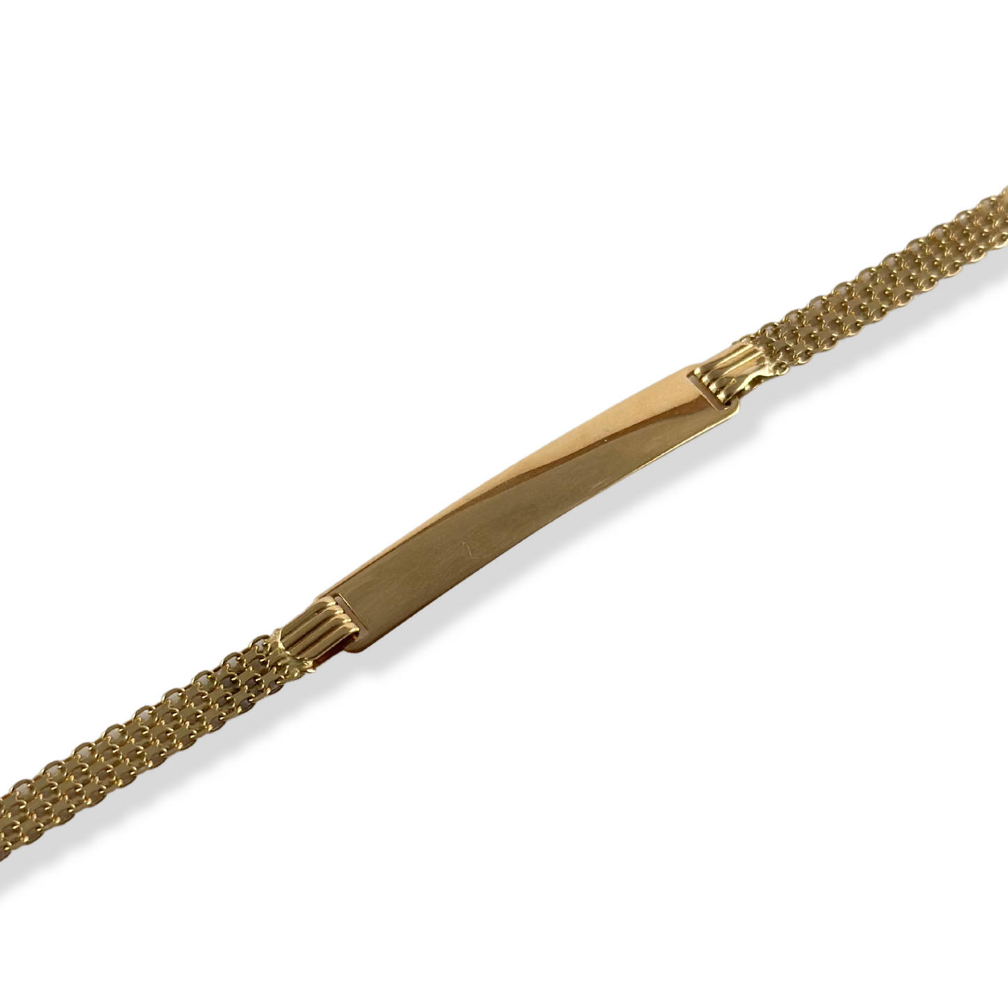 BISMARK  LINK BRACELET WITH NAMEPLATE