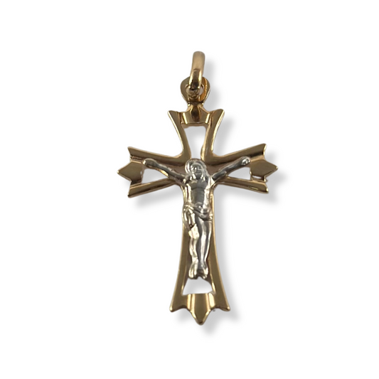 TWO-TONE CROSS PENDANT