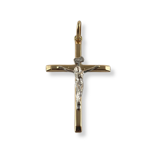 TWO-TONE CROSS PENDANT