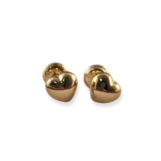 HEART STUD AERRINGS SMALL