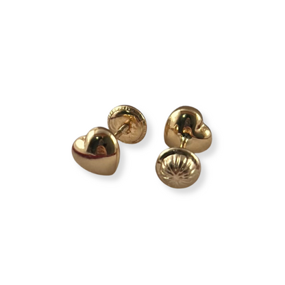 HEART STUD AERRINGS SMALL