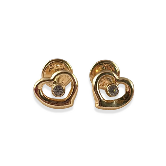 HEART STUD EARRINGS