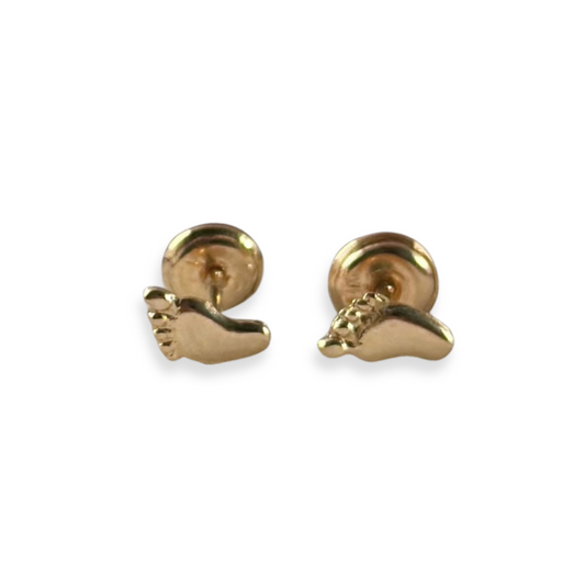 STUD EARRINGS FOOTPRINTS