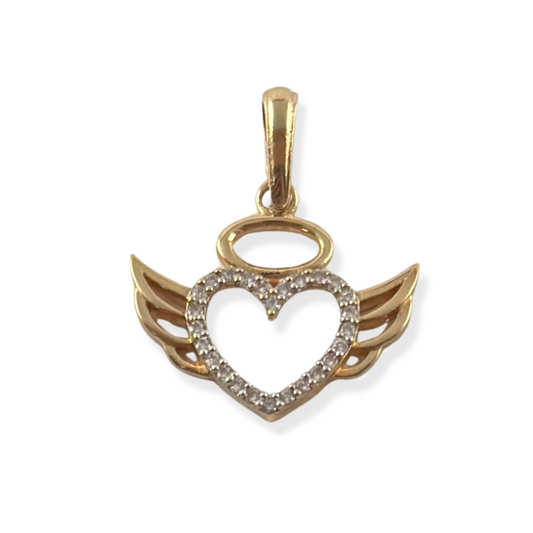 HEART WITH WINGS PENDENT