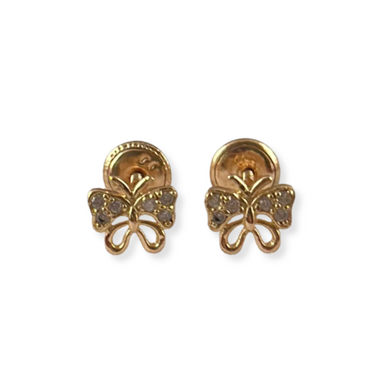 BUTTERFLY STUD EARRINGS