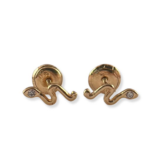 SNAKE STUD EARRINGS