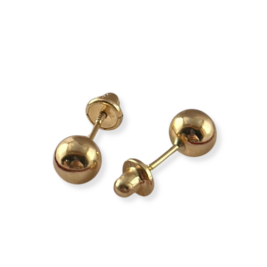 BALL STUD EARRING SIZE 6